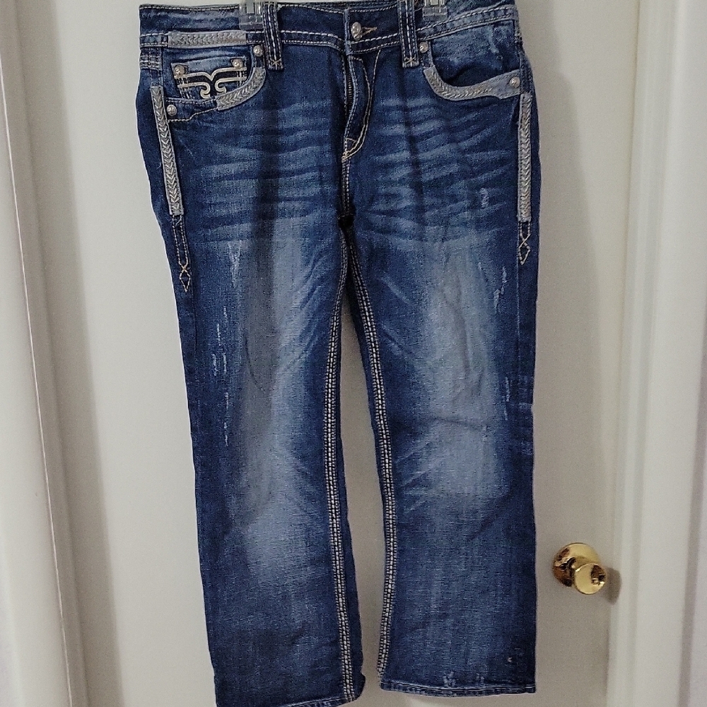 Rock Revival Densia Easy Capri Size 32 - Picture 5 of 11